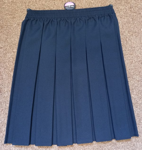 New Navy Blue Box Pleat Skirt - DANCERS